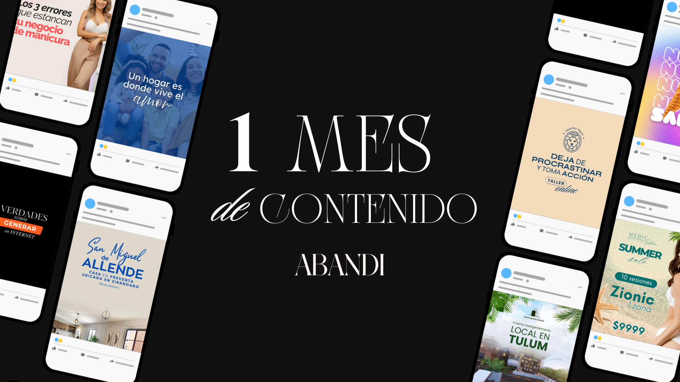 1 MES DE CONTENIDO